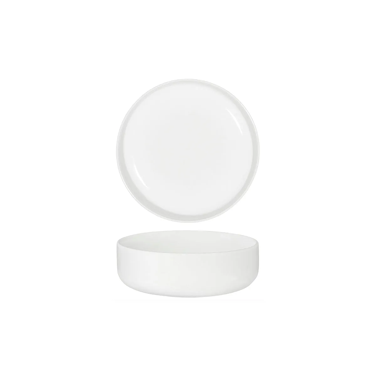 TABLEKRAFT CORE WHITE ROUND SHARE SERVING BOWL 200x50mm (*91097*) = PACK OF 3 X EACHES