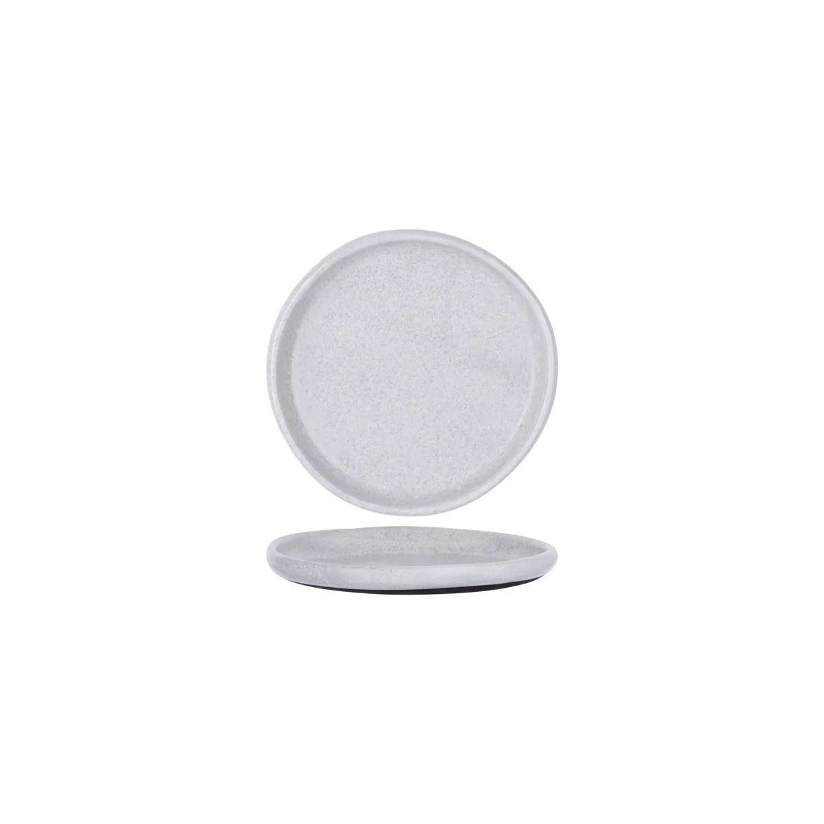 TABLEKRAFT NATURALS ASH GREY ROUND PLATE 205x21mm CLAY (*905205*) = PACK OF 5 X EACHES