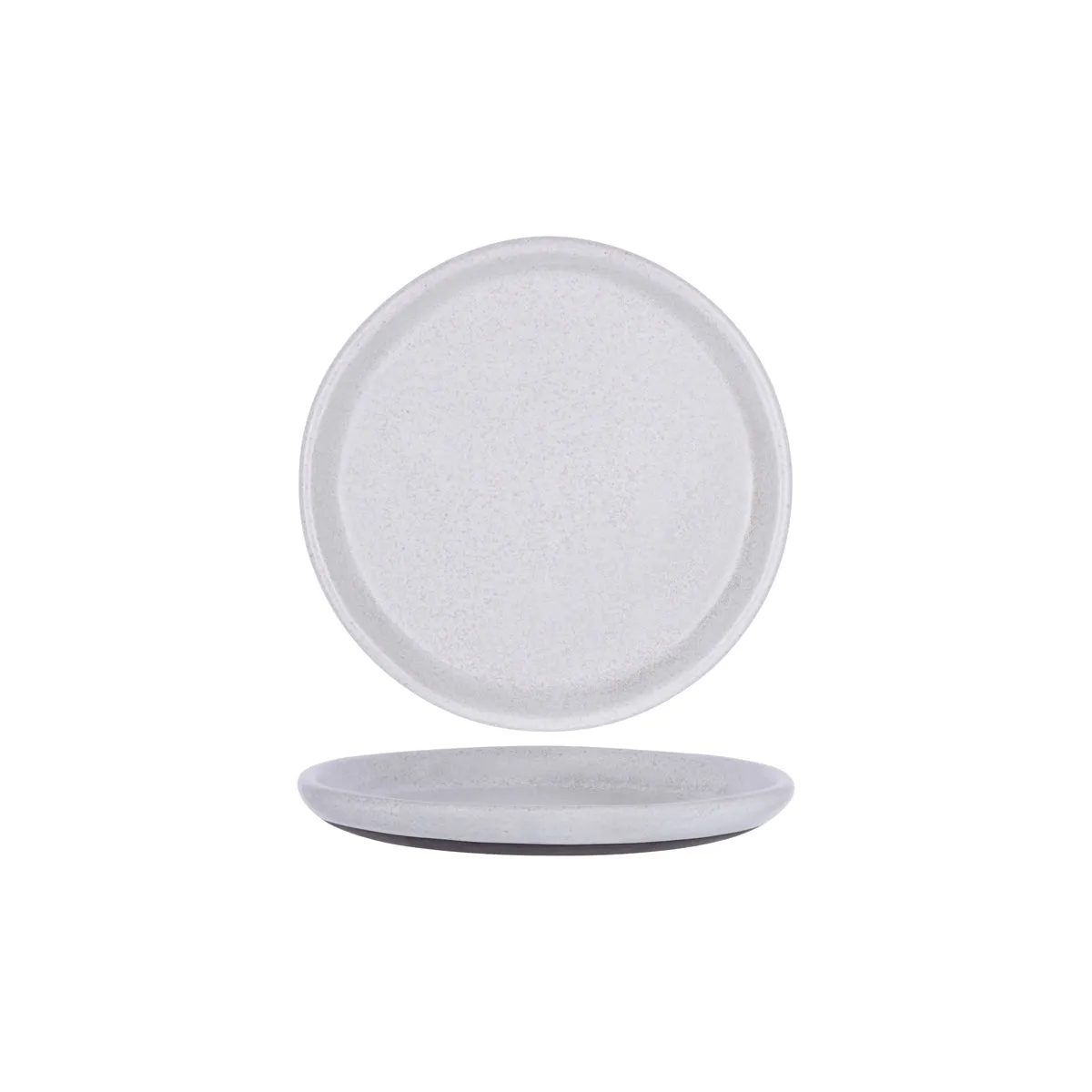TABLEKRAFT NATURALS ASH GREY ROUND PLATE 265x28mm CLAY (*905206*) = PACK OF 3 X EACHES
