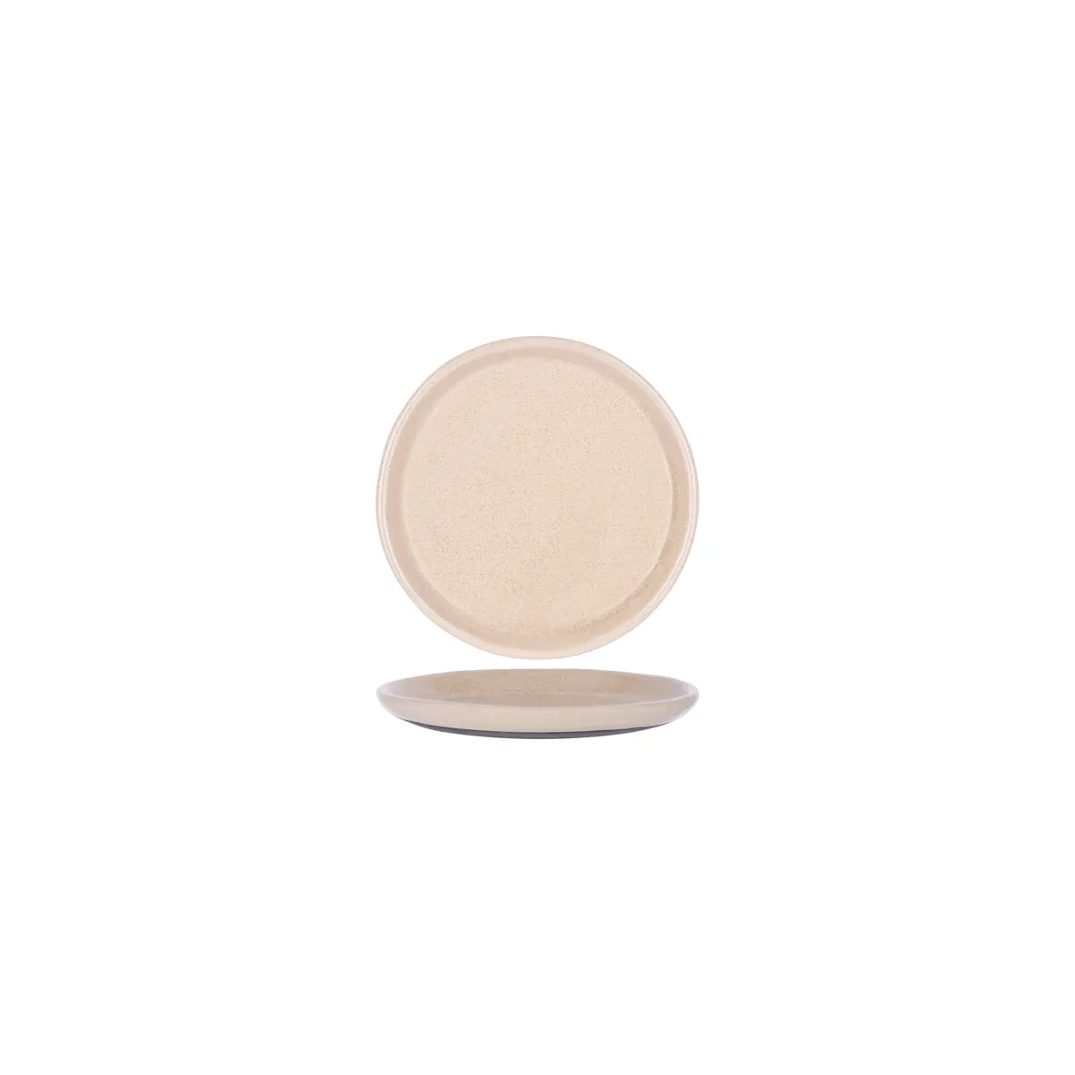 TABLEKRAFT NATURALS SIERRA BEIGE ROUND PLATE 160x30mm CLAY (*905254*) = PACK OF 4 X EACHES