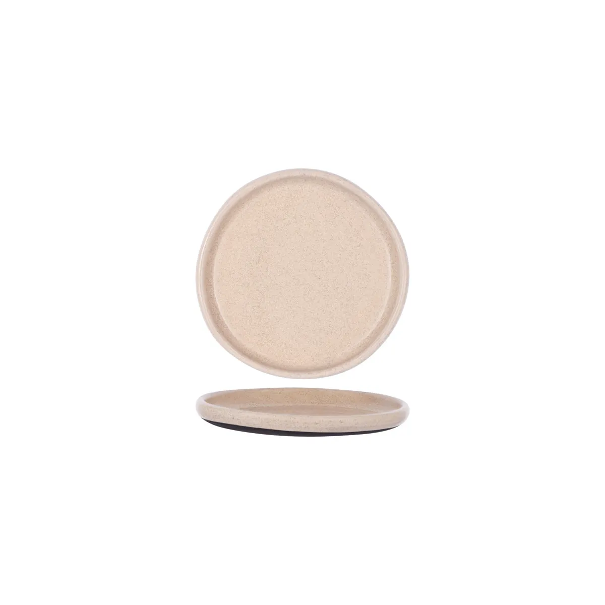 TABLEKRAFT NATURALS SIERRA BEIGE ROUND PLATE 205x21mm CLAY (*905255*) = PACK OF 5 X EACHES