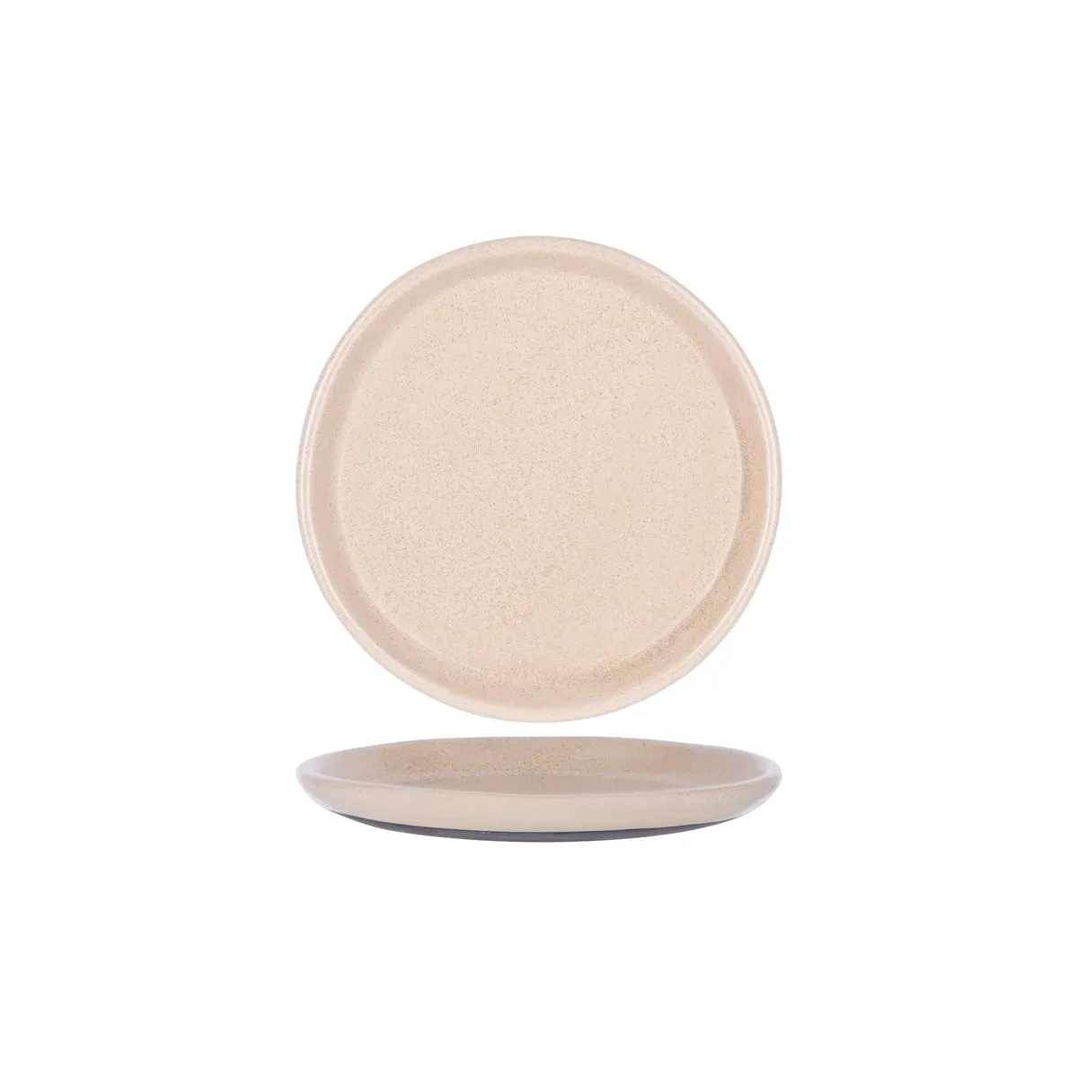 TABLEKRAFT NATURALS SIERRA BEIGE ROUND PLATE 265x28mm CLAY (*905256*) = PACK OF 3 X EACHES