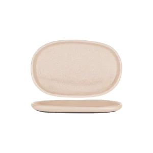TABLEKRAFT NATURALS SIERRA BEIGE OVAL PLATE 310x200mm CLAY (*905260*) = PACK OF 3 X EACHES