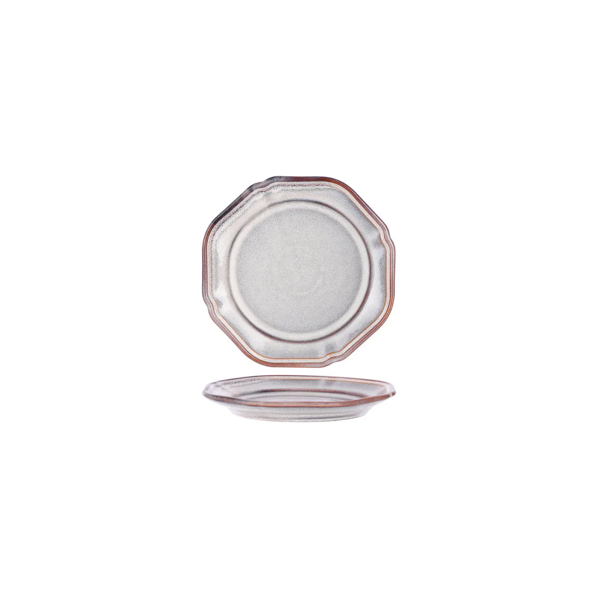 TABLEKRAFT PROVINCIAL VINTAGE PLATE RIM 190x25mm IVORY MIST (*907340*) = PACK OF 6 X EACHES