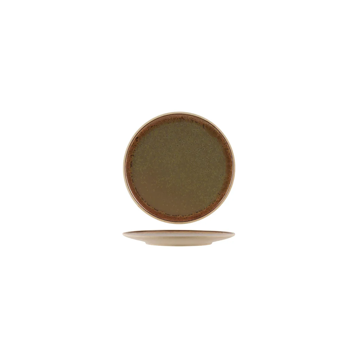 TABLEKRAFT SOHO ROUND PLATE 160mm BURNT SIENNA (*908936*) = PACK OF 6 X EACHES