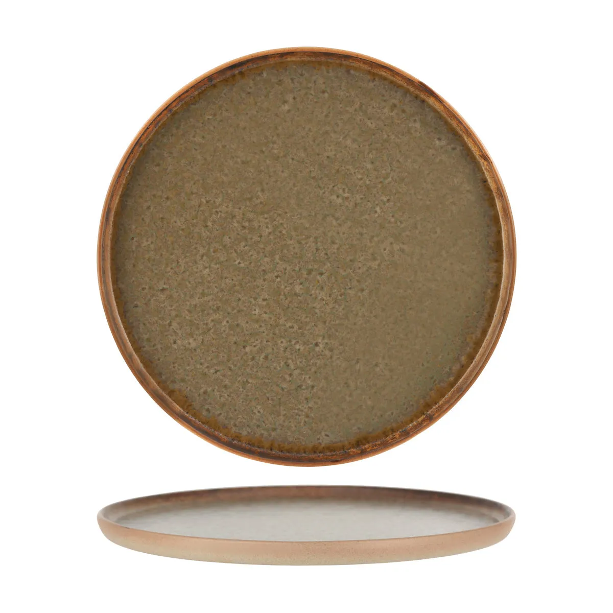 TABLEKRAFT SOHO ROUND PLATTER 330x15mm BURNT SIENNA (*908913*) = PACK OF 2 X EACHES
