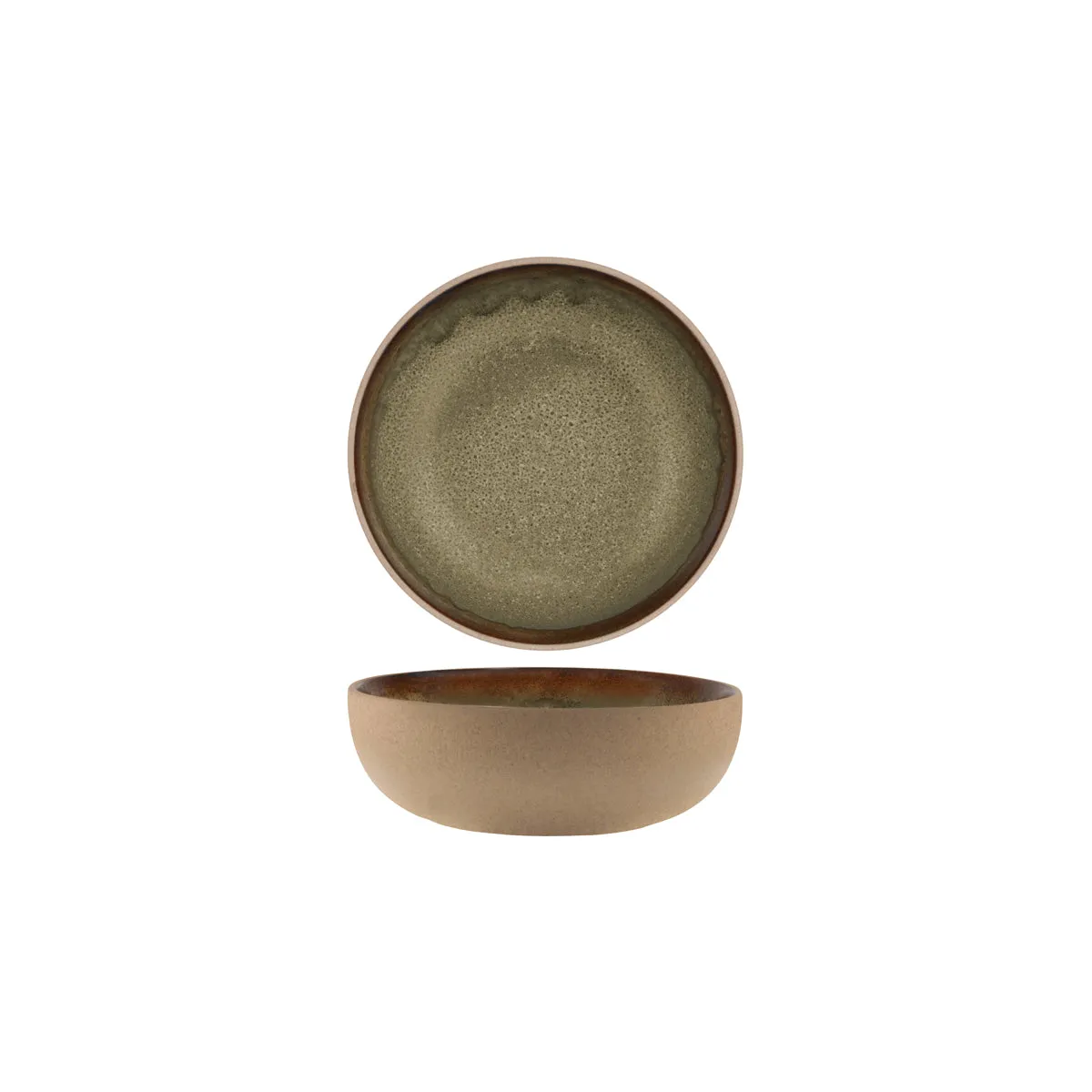 TABLEKRAFT SOHO ROUND DEEP BOWL 170x55mm BURNT SIENNA (*908931*) = PACK OF 6 X EACHES