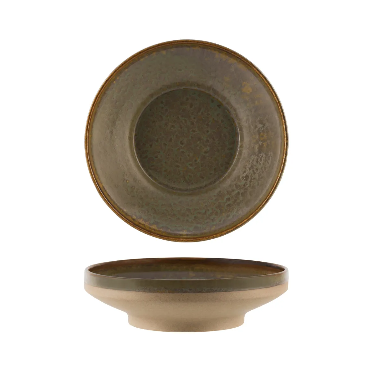 TABLEKRAFT SOHO ROUND BOWL FOOTED 230x68mm BURNT SIENNA (*908920*) = PACK OF 4 X EACHES