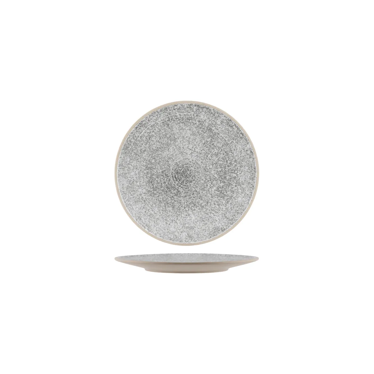 TABLEKRAFT SOHO ROUND PLATE 200x10mm EFFECT (*908850*) = PACK OF 6 X EACHES