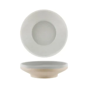 TABLEKRAFT SOHO ROUND BOWL FOOTED 230x68m REACTIVE LIMESTONE (*908620*) = PACK OF 4 X EACHES