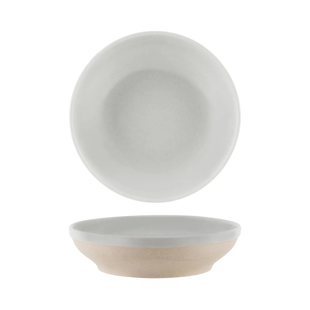 TABLEKRAFT SOHO ROUND BOWL FLARED 230x55m REACTIVE LIMESTONE (*908615*) = PACK OF 4 X EACHES