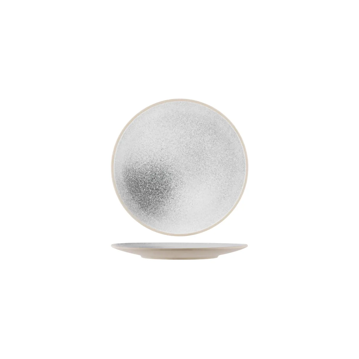TABLEKRAFT SOHO ROUND PLATE 200x10mm PURE (*908840*) = PACK OF 6 X EACHES