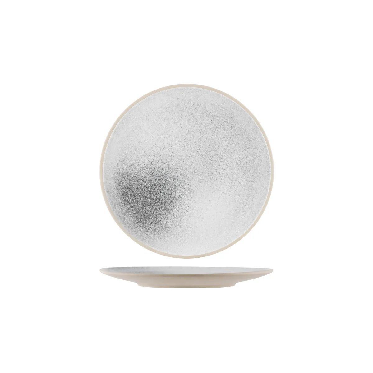 TABLEKRAFT SOHO ROUND PLATE 255x10mm PURE (*908841*) = PACK OF 4 X EACHES