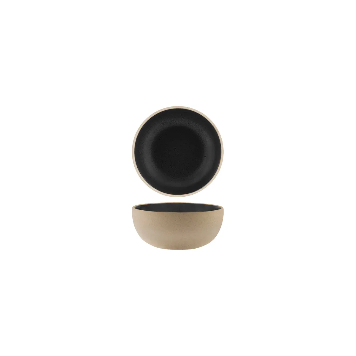 TABLEKRAFT SOHO ROUND DEEP BOWL 120x50mm SPECKLE BLACK (*908730*) = PACK OF 6 X EACHES