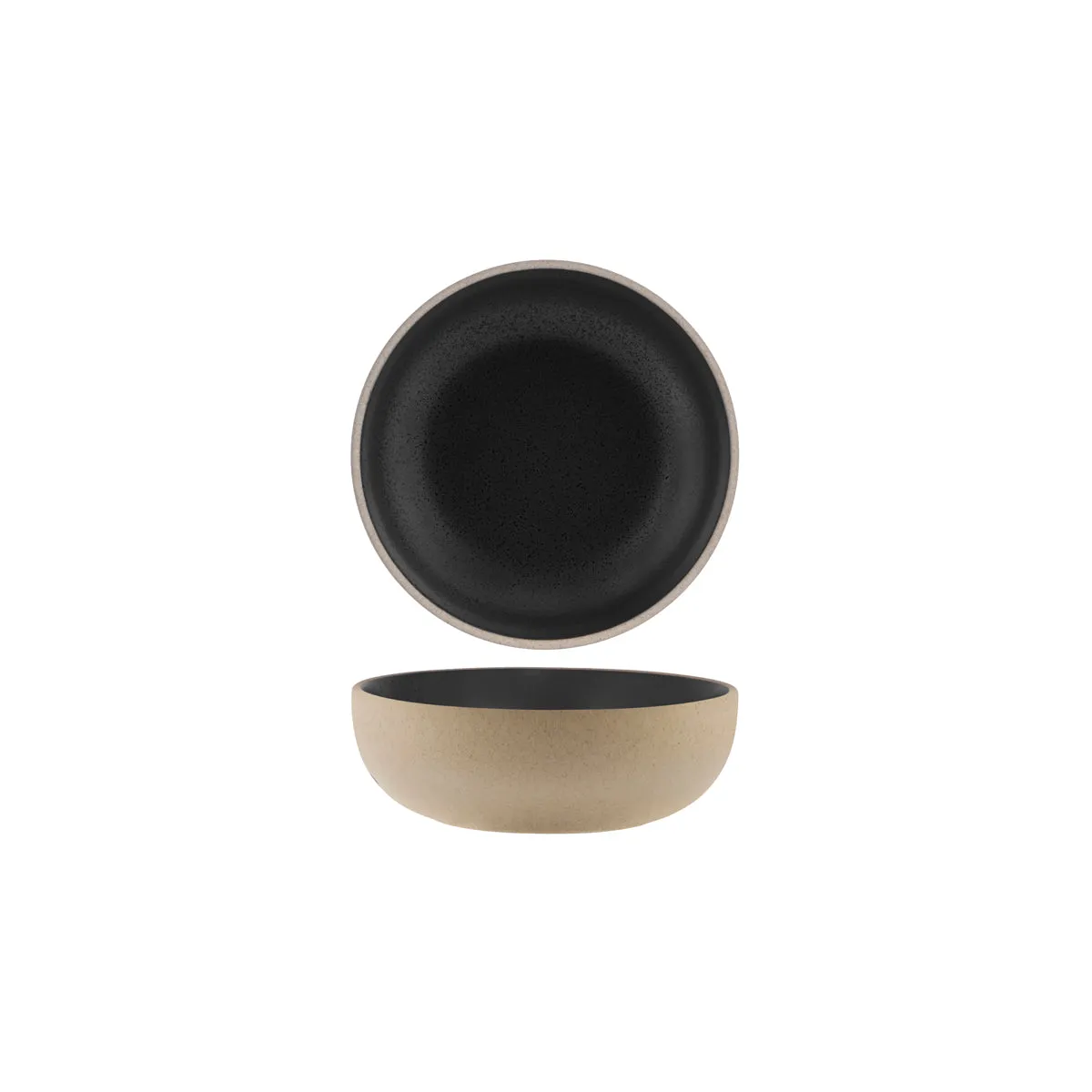 TABLEKRAFT SOHO ROUND DEEP BOWL 170x55mm SPECKLE BLACK (*908731*) = PACK OF 6 X EACHES