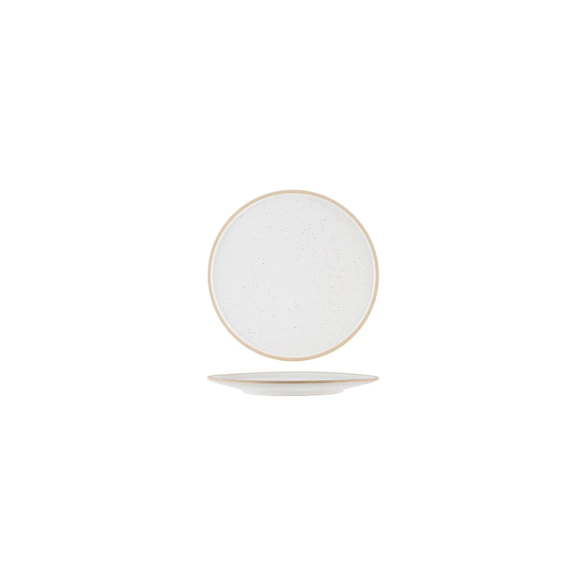 TABLEKRAFT SOHO ROUND PLATE 160mm WHITE PEBBLE (*908536*) = PACK OF 6 X EACHES