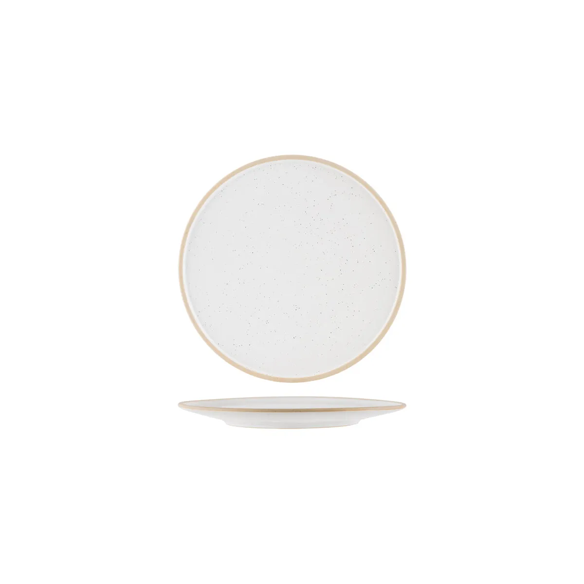 TABLEKRAFT SOHO ROUND PLATE 200x10mm WHITE PEBBLE (*908508*) = PACK OF 6 X EACHES