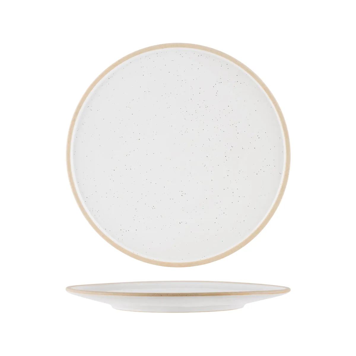 TABLEKRAFT SOHO ROUND PLATE 285x10mm WHITE PEBBLE (*908511*) = PACK OF 4 X EACHES