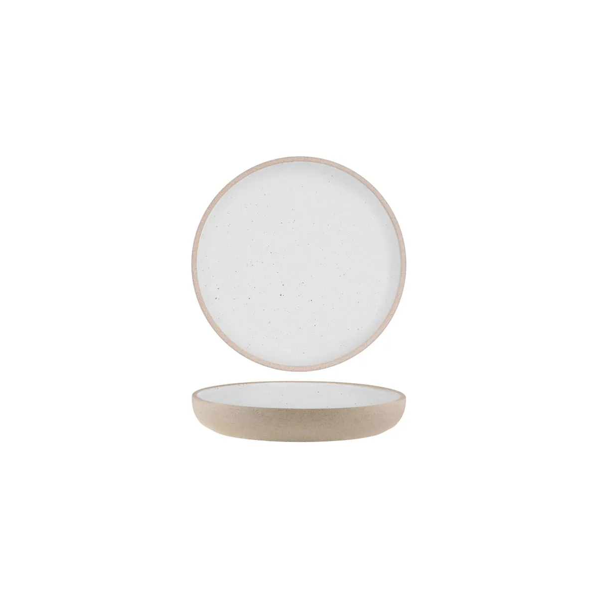 TABLEKRAFT SOHO ROUND DEEP COUPE PLATE 175x28mm WHITE PEBBLE (*908535*) = PACK OF 6 X EACHES