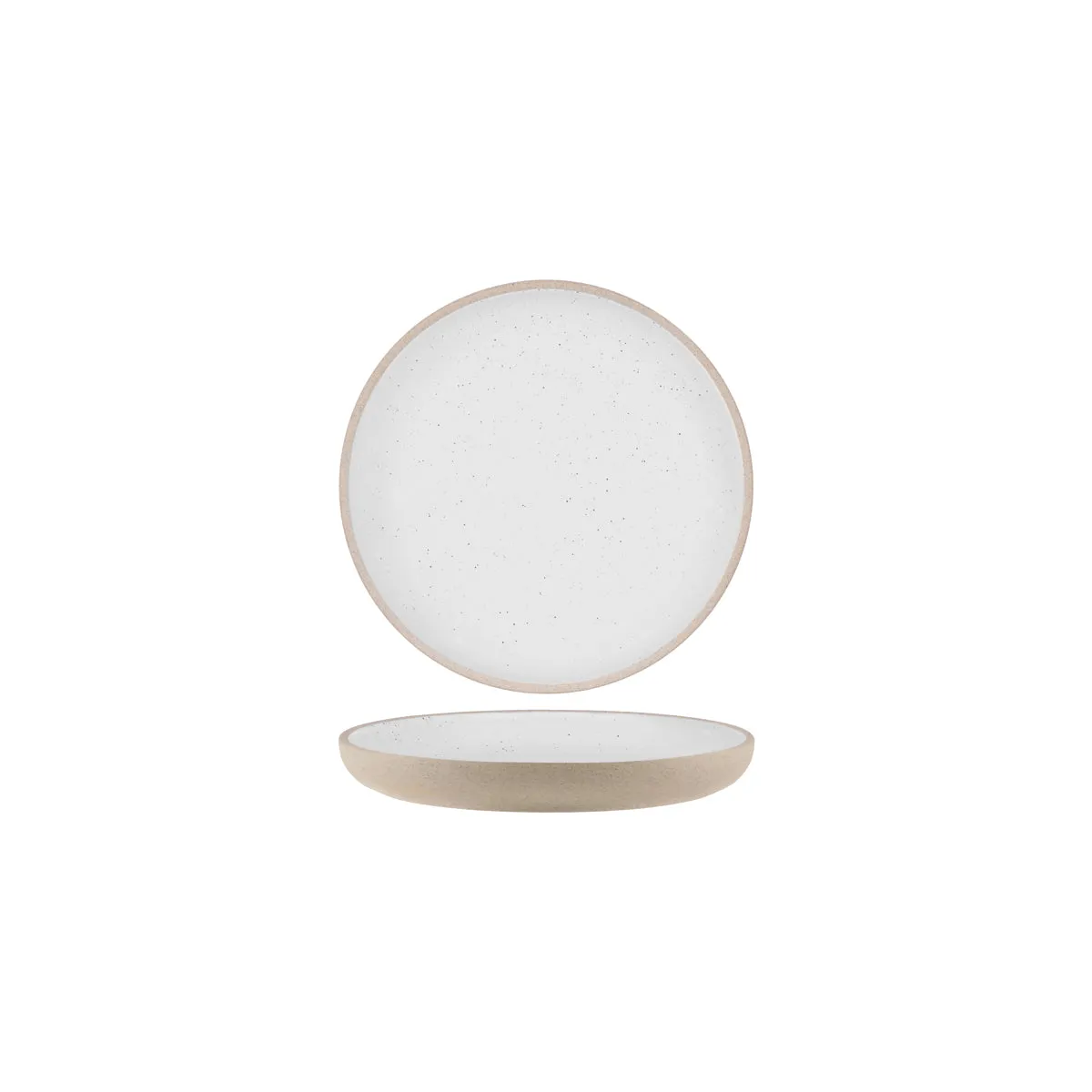 TABLEKRAFT SOHO ROUND DEEP COUPE PLATE 235x30mm WHITE PEBBLE (*908534*) = PACK OF 6 X EACHES