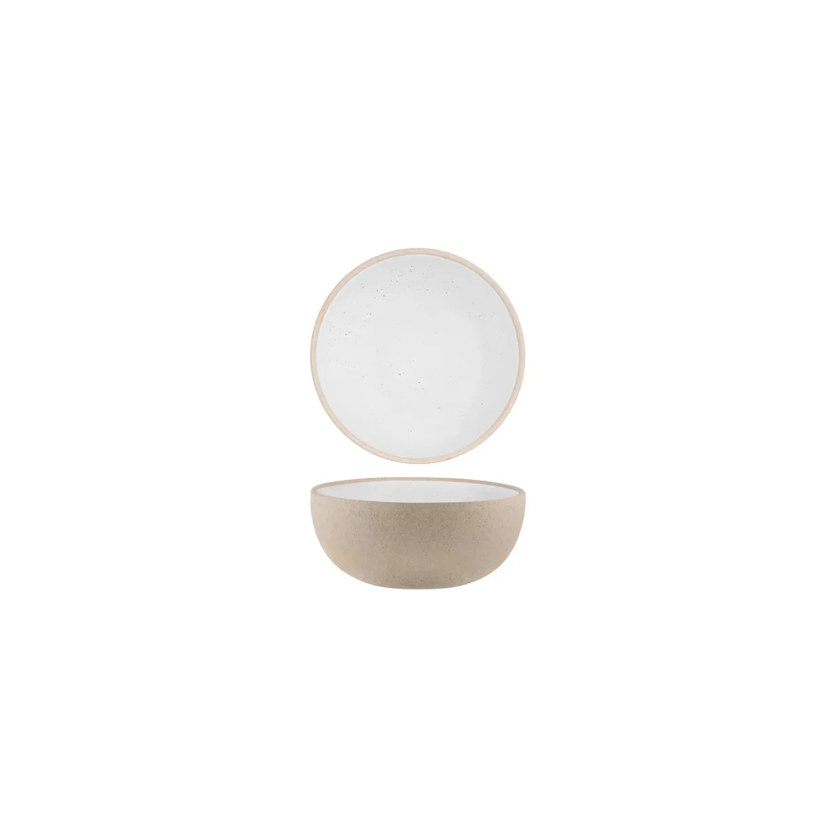TABLEKRAFT SOHO ROUND DEEP BOWL 120x50mm WHITE PEBBLE (*908530*) = PACK OF 6 X EACHES