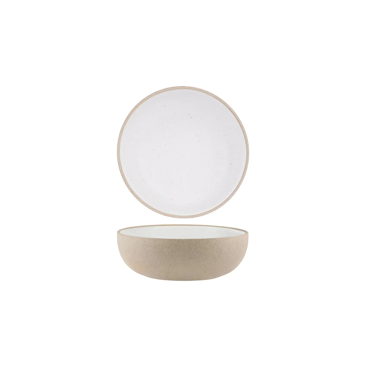 TABLEKRAFT SOHO ROUND DEEP BOWL 170x55mm WHITE PEBBLE (*908531*) = PACK OF 6 X EACHES