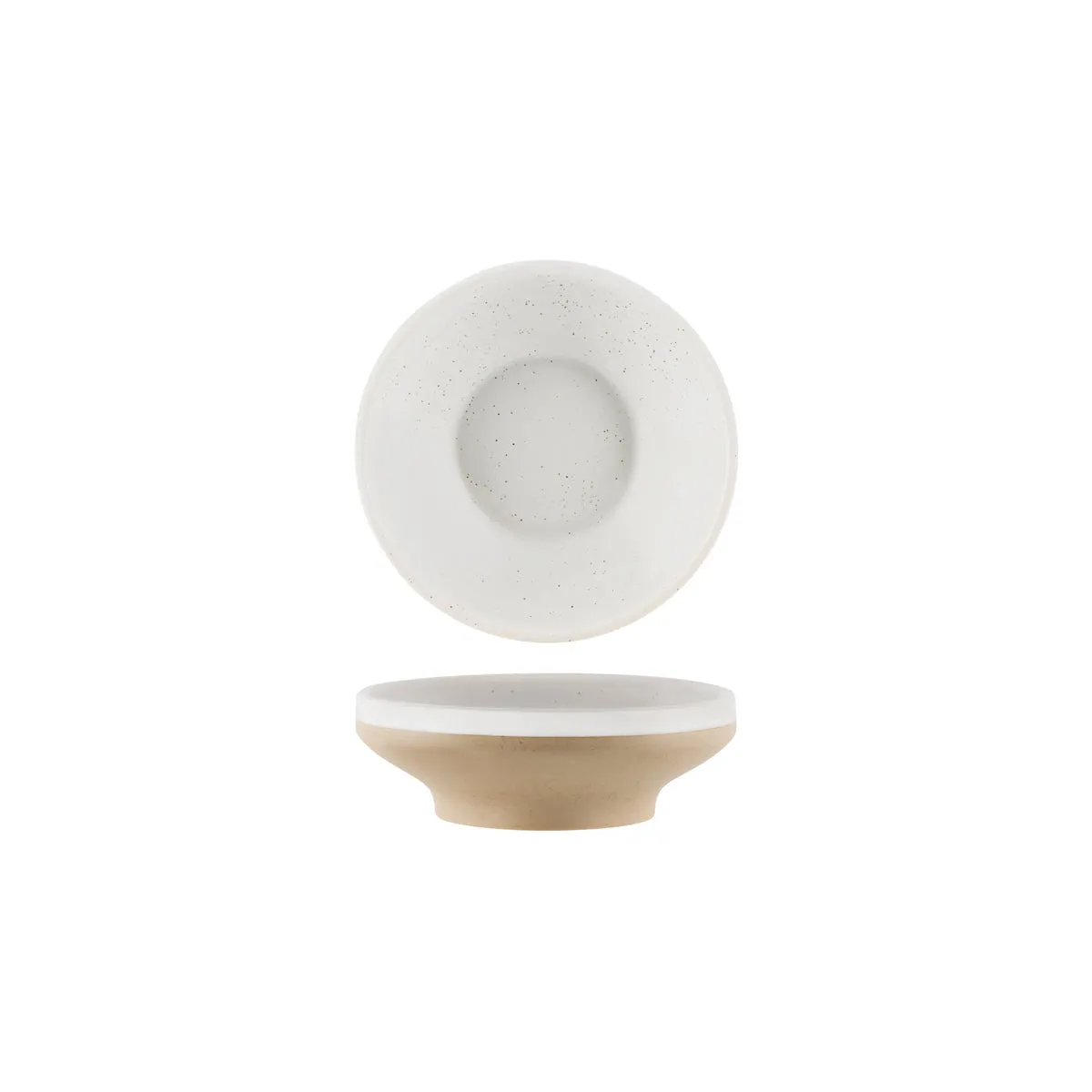 TABLEKRAFT SOHO ROUND BOWL FOOTED 153x50mm WHITE PEBBLE (*908518*) = PACK OF 6 X EACHES
