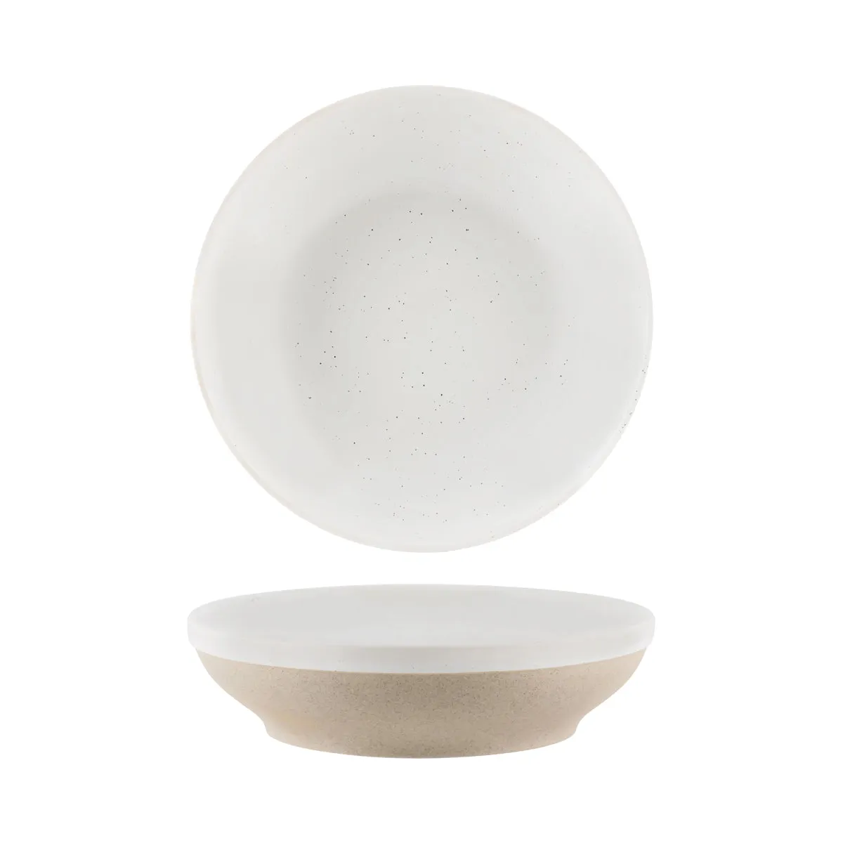 TABLEKRAFT SOHO ROUND COUPE BOWL 230x55mm WHITE PEBBLE (*908515*) = PACK OF 4 X EACHES