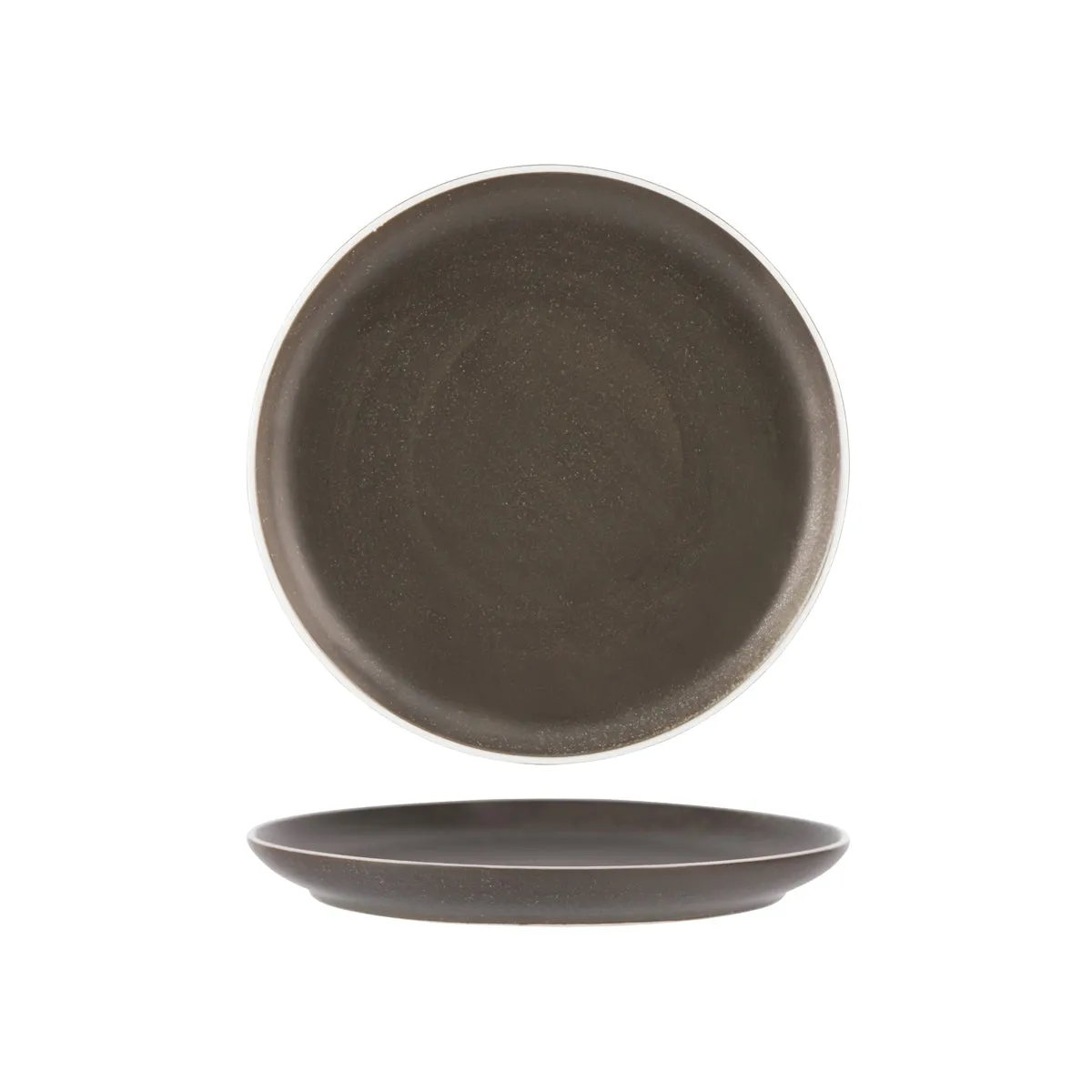 TABLEKRAFT URBAN ROUND COUPE PLATE 265x28mm DARK GREY (*908310*) = PACK OF 4 X EACHES