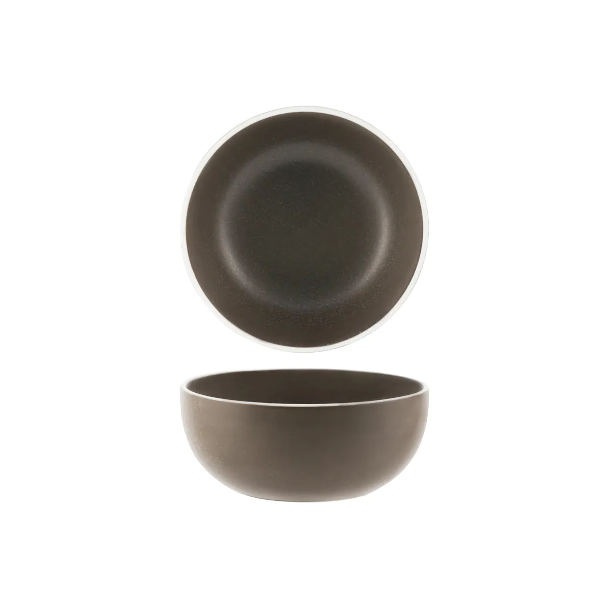 TABLEKRAFT URBAN ROUND DEEP BOWL 150x65mm DARK GREY (*908316*) = PACK OF 4 X EACHES
