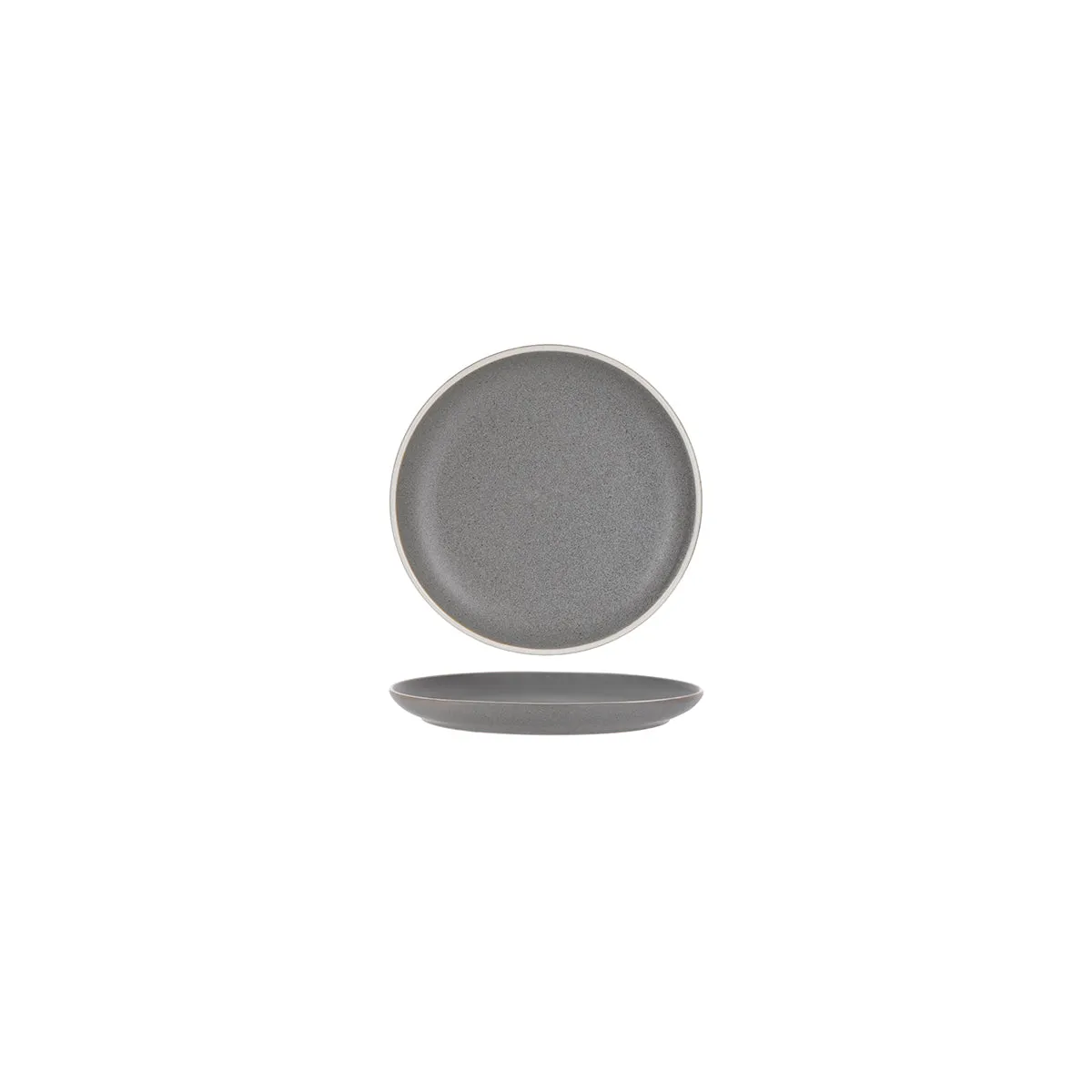 TABLEKRAFT URBAN ROUND COUPE PLATE 160mm GREY (*908007*) = PACK OF 6 X EACHES