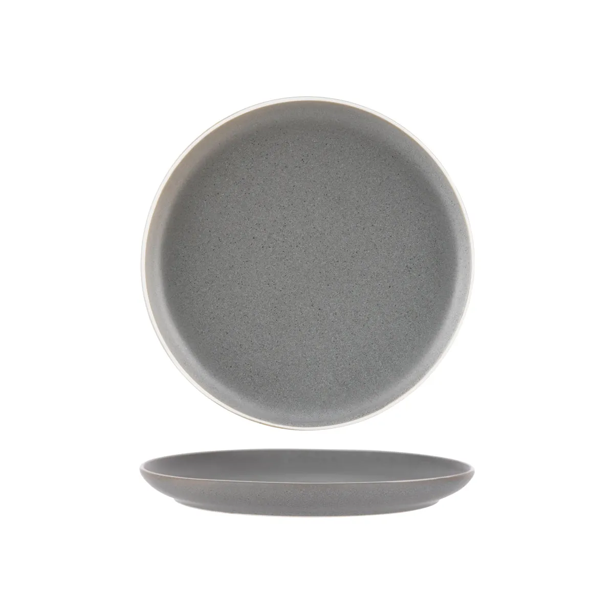 TABLEKRAFT URBAN ROUND COUPE PLATE 265x28mm GREY (*908010*) = PACK OF 4 X EACHES