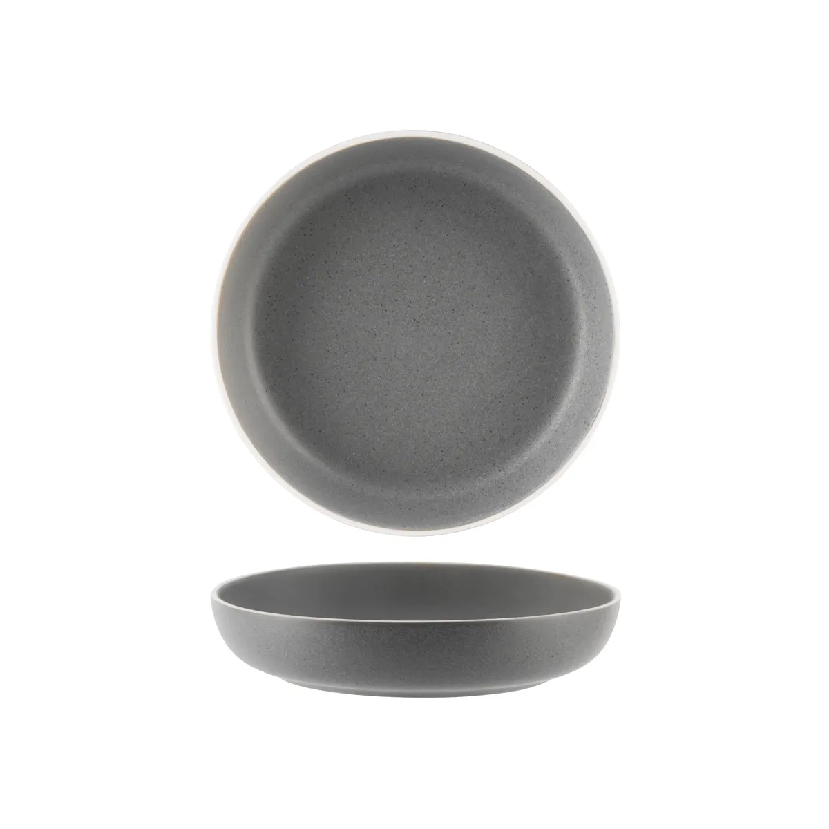 TABLEKRAFT URBAN ROUND COUPE BOWL 210x45mm GREY (*908018*) = PACK OF 6 X EACHES
