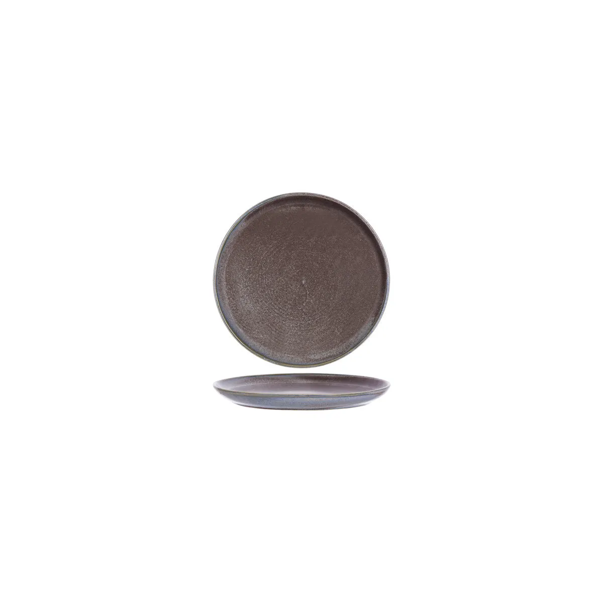 TABLEKRAFT URBAN ROUND COUPE PLATE 160x23mm GREYSTONE BLUE (*907807*) = PACK OF 6 X EACHES
