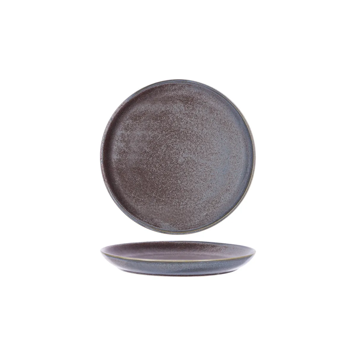 TABLEKRAFT URBAN ROUND COUPE PLATE 203x23mm GREYSTONE BLUE (*907808*) = PACK OF 6 X EACHES