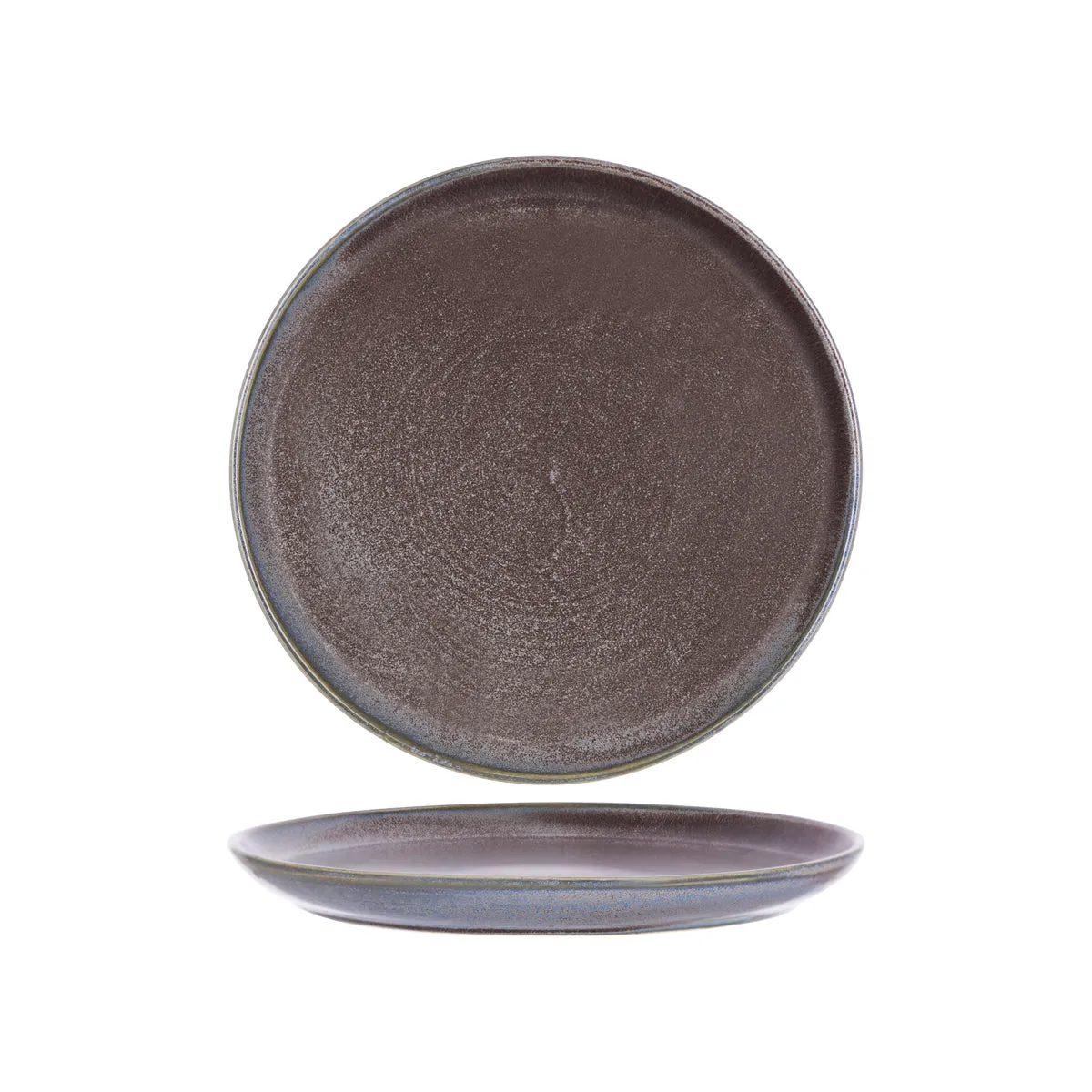 TABLEKRAFT URBAN ROUND COUPE PLATE 268x29mm GREYSTONE BLUE (*907810*) = PACK OF 4 X EACHES