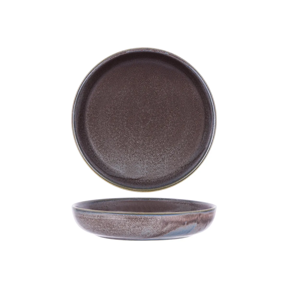 TABLEKRAFT URBAN ROUND FLARED BOWL 210x45mm GREYSTONE BLUE (*907818*) = PACK OF 6 X EACHES