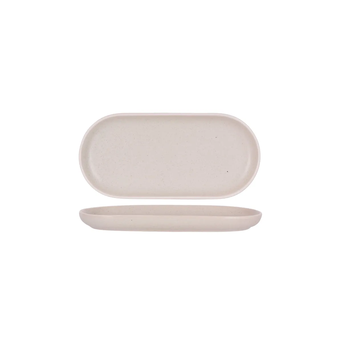 TABLEKRAFT URBAN OVAL PLATE 295x140mm SAND (*908222*) = PACK OF 4 X EACHES