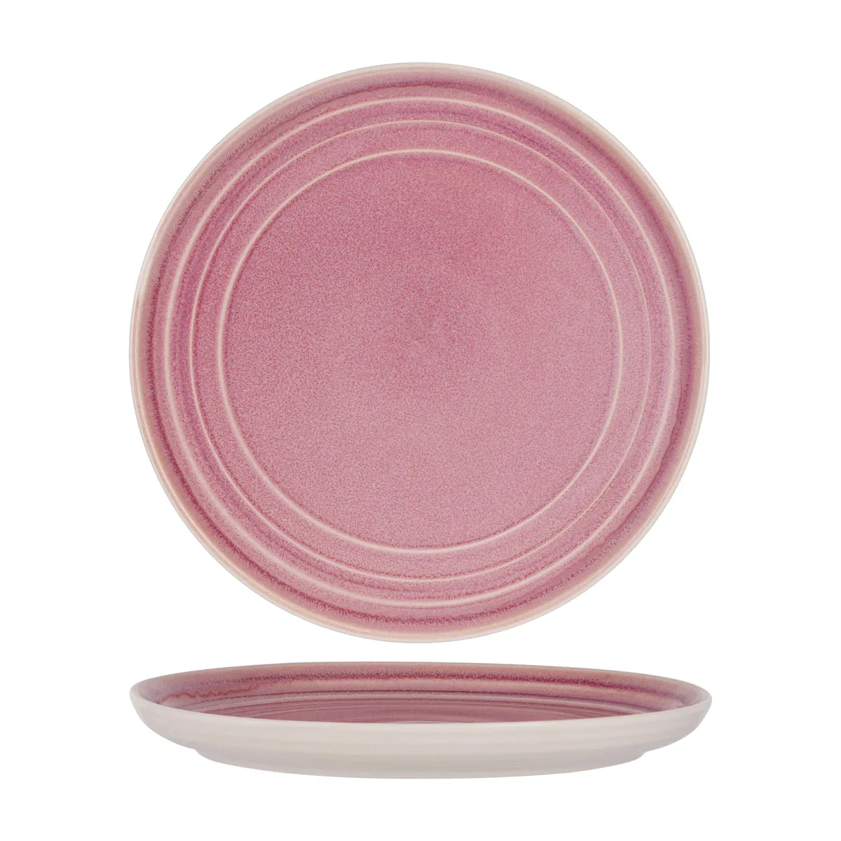 TABLEKRAFT LINEA ROUND COUPE PLATE 280x26mm DUSTY PINK (*907442*) = PACK OF 3 X EACHES