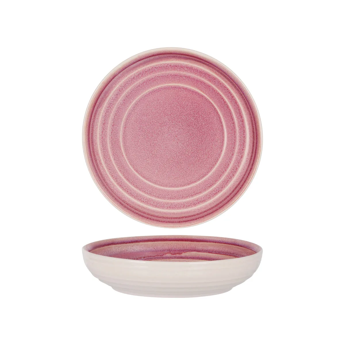 TABLEKRAFT LINEA ROUND COUPE BOWL 220x50mm DUSTY PINK (*907443*) = PACK OF 4 X EACHES