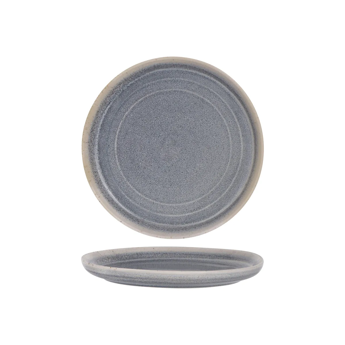TABLEKRAFT LINEA ROUND COUPE PLATE 220x25mm OCEAN BLUE (*907481*) = PACK OF 6 X EACHES