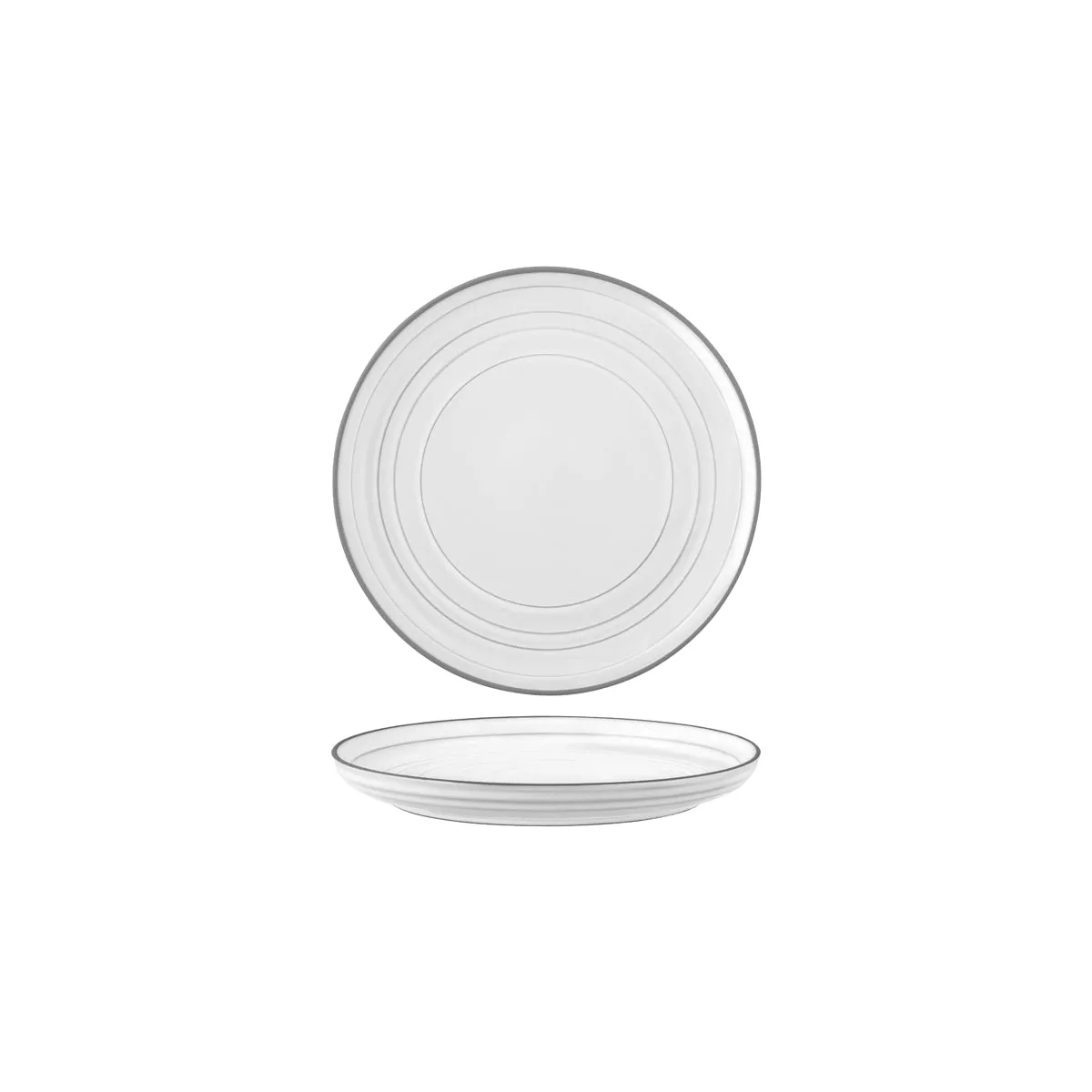 TABLEKRAFT LINEA ROUND COUPE PLATE 170mm WHITE (*907400*) = PACK OF 6 X EACHES