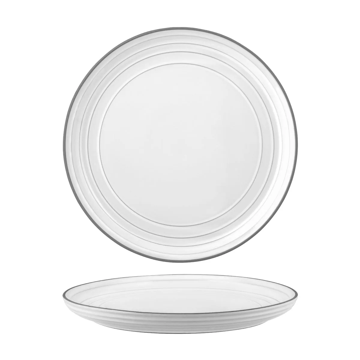 TABLEKRAFT LINEA ROUND COUPE PLATE 280mm WHITE (*907402*) = PACK OF 3 X EACHES