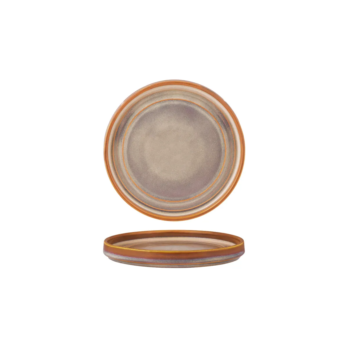 TABLEKRAFT URBAN LOFT ROUND PLATE 185x16mm AUBURN (*907201*) = PACK OF 6 X EACHES