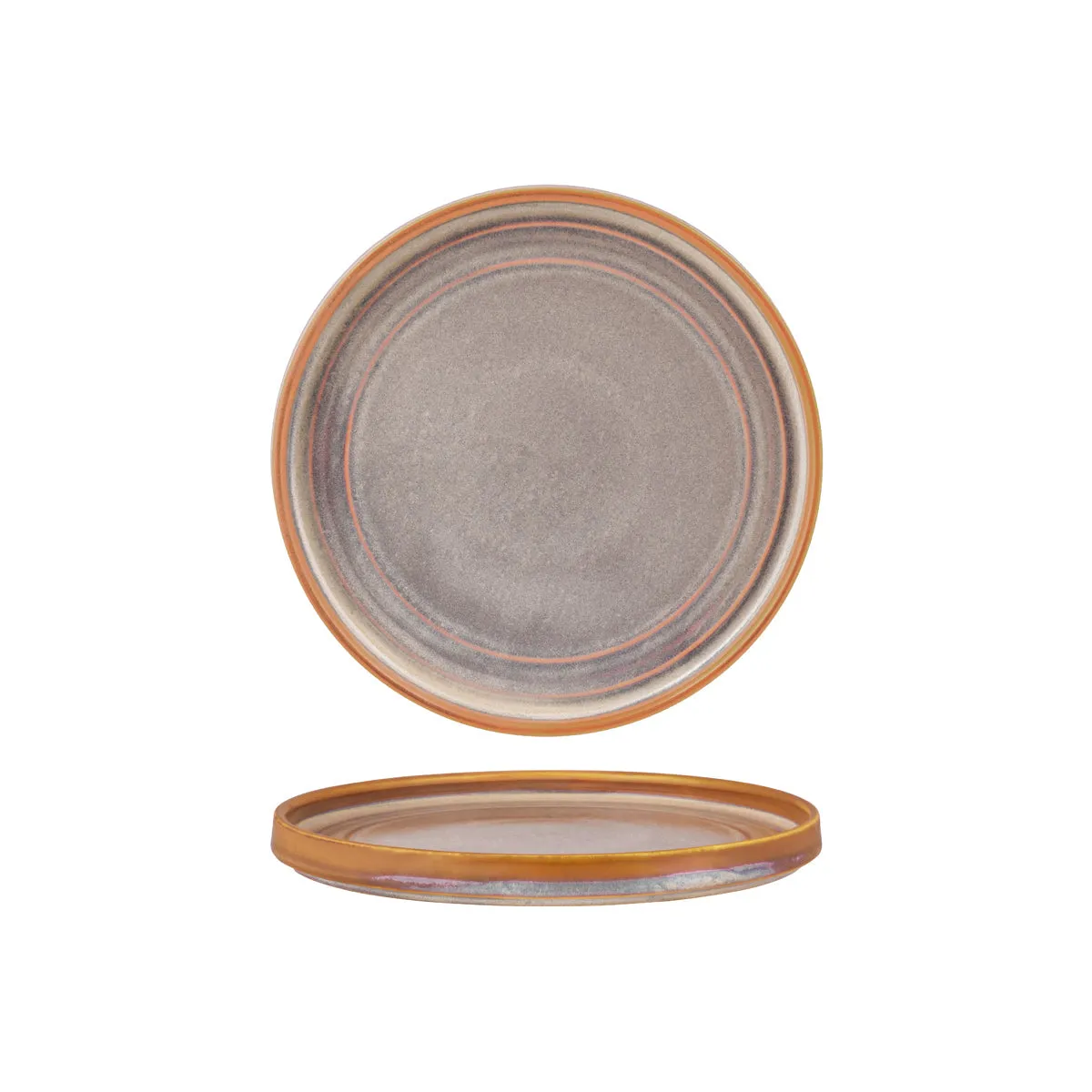 TABLEKRAFT URBAN LOFT ROUND PLATE 225x22mm AUBURN (*907202*) = PACK OF 4 X EACHES