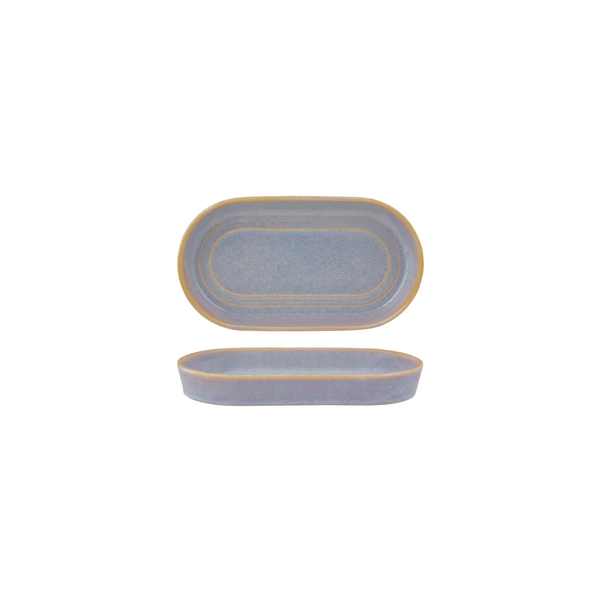 TABLEKRAFT URBAN LOFT OVAL PLATTER 180x98x25mm AZURE BLUE (*907121*) = PACK OF 4 X EACHES