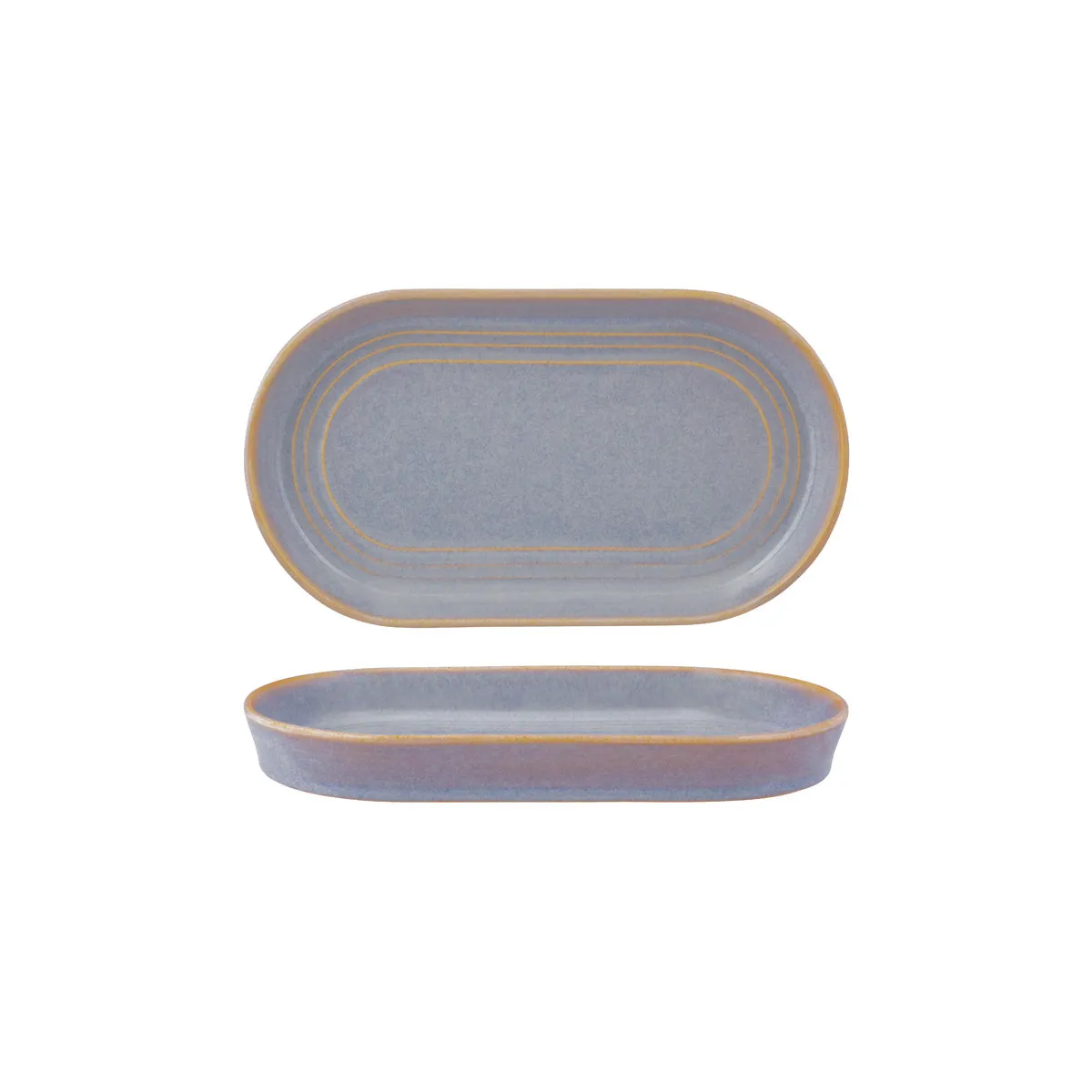 TABLEKRAFT URBAN LOFT OVAL PLATTER 240x137x27mm AZURE BLUE (*907122*) = PACK OF 4 X EACHES