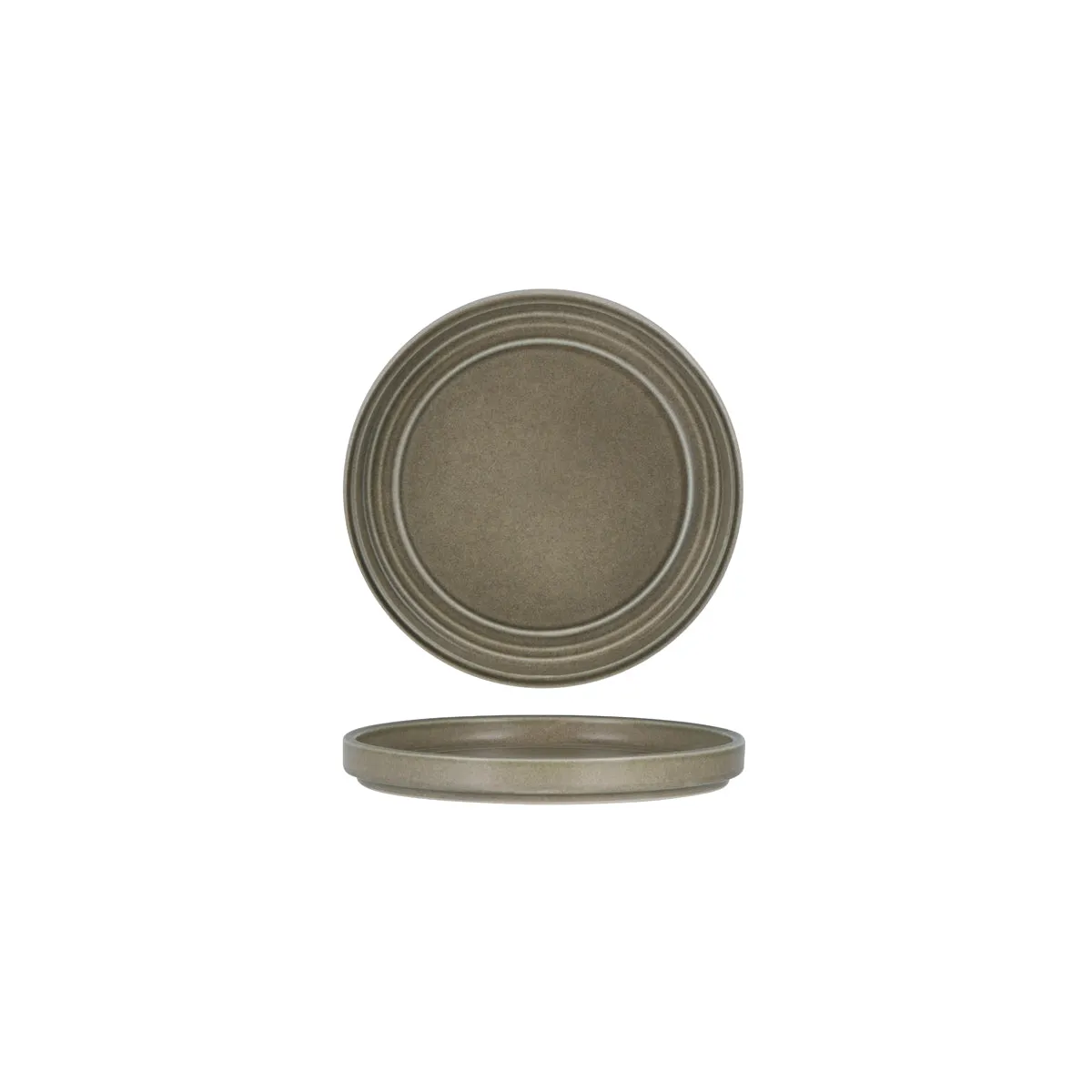 TABLEKRAFT URBAN LOFT ROUND PLATE 185x16mm FROST GREY (*906300*) = PACK OF 6 X EACHES