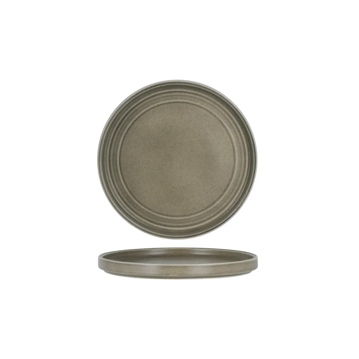TABLEKRAFT URBAN LOFT ROUND PLATE 225x22mm FROST GREY (*906301*) = PACK OF 4 X EACHES