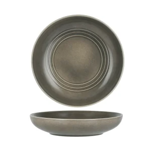 TABLEKRAFT URBAN LOFT ROUND SERVE BOWL 270x55mm FROST GREY (*906355*) = PACK OF 2 X EACHES